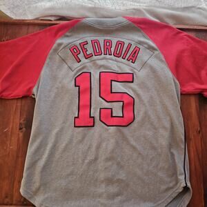 Dustin Pedroia Boston Red Sox Cooperstown MLB Baseball Jersey Stitched Large